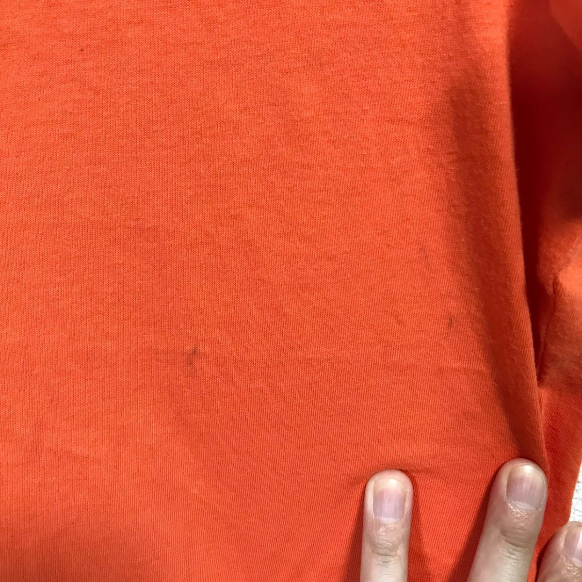 H3806dL LAURA ASHLEY ローラアシュレイ サイズL 半袖Tシャツ カットソー カットワーク 花柄 刺繍 レース オレンジ レディース 綿100%_画像8