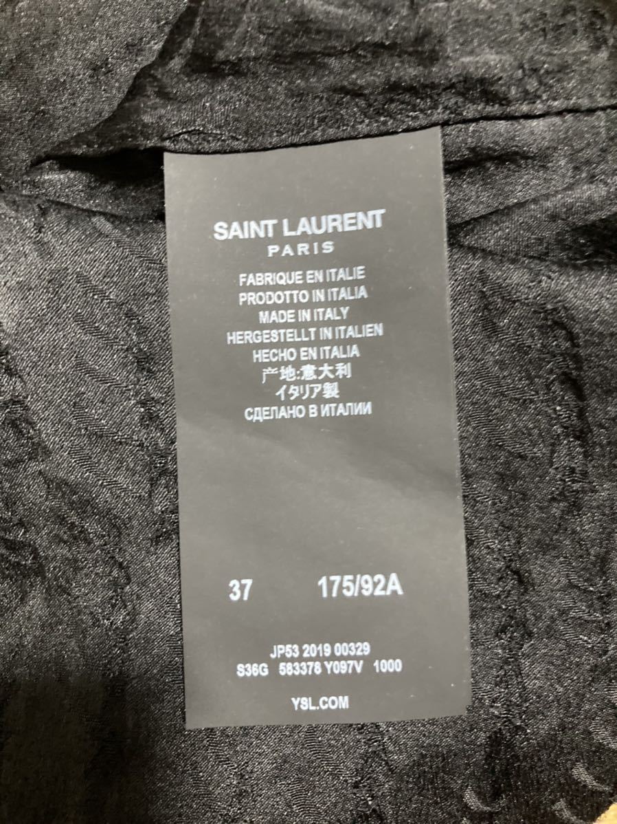 美品】 SAINT LAURENT PARIS サンローランパリ バンドカラー 美品】 SAINT LAURENT PARIS サンローランパリ バンドカラー