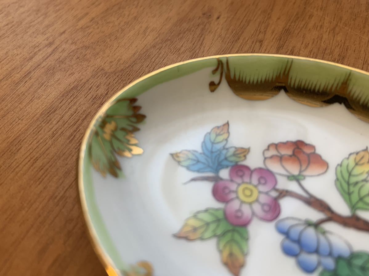 美品】HEREND ヘレンド ヴィクトリアブーケ ミニプレート 小皿 約8cm