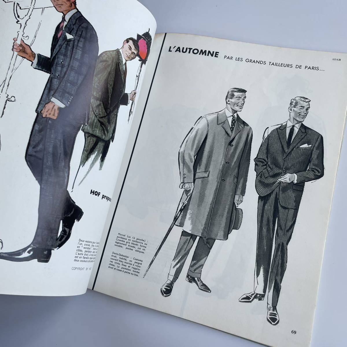 【貴重】 adam アダム　1958年　10-11月　No.249 フランスファッション誌　ビンテージ