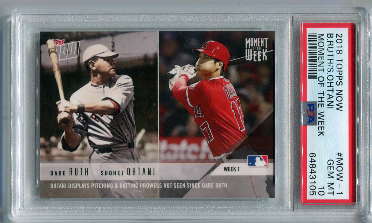 クリスマスツリー特価！ 2018 Topps Now MLB Shohei Ohtani MOW-1 大谷