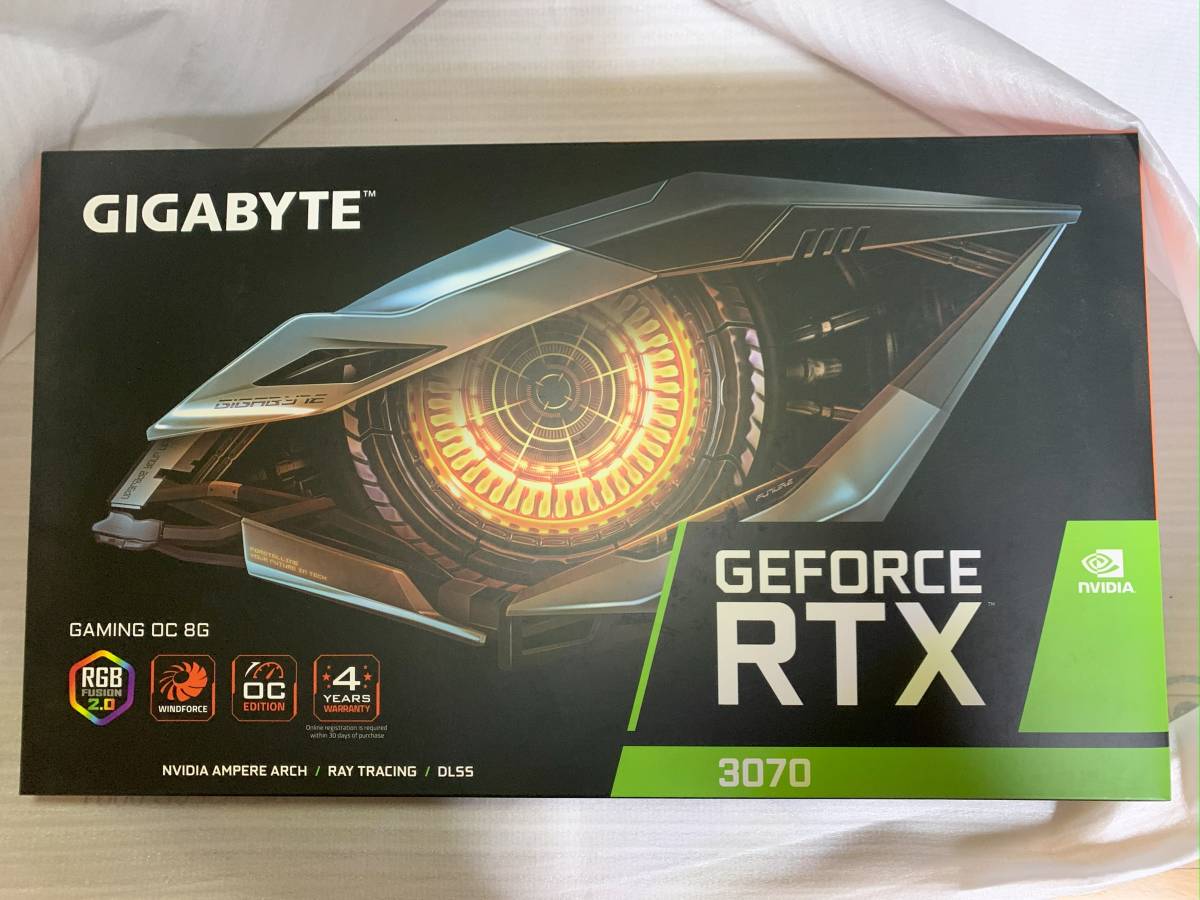 送料込】GIGABYTE RTX3070 GV-N3070GAMING OC-8GB【動作確認済