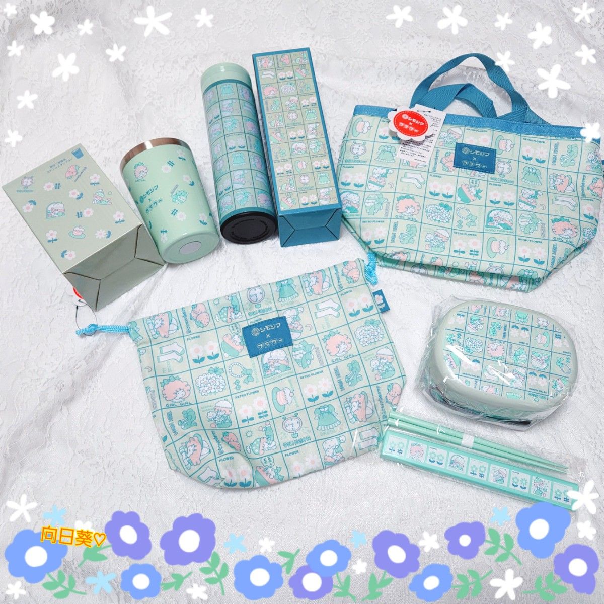 昭和レトロ シモジマ×フラワー お弁当箱6点セット|Yahoo!フリマ 昭和レトロ シモジマ×フラワー お弁当箱6点セット|Yahoo!フリマ