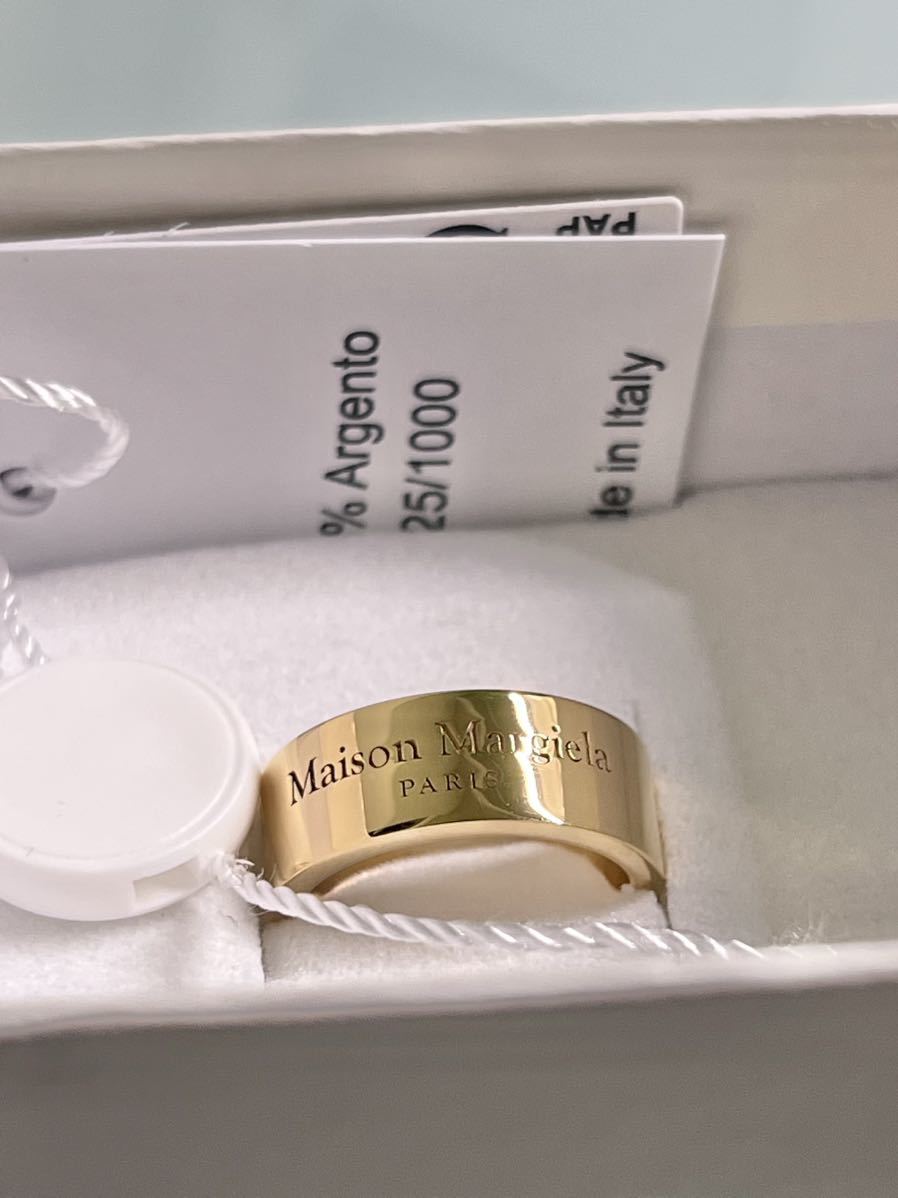  new goods mezzo n Margiela ring ring Gold S925 15 number brand Logo 