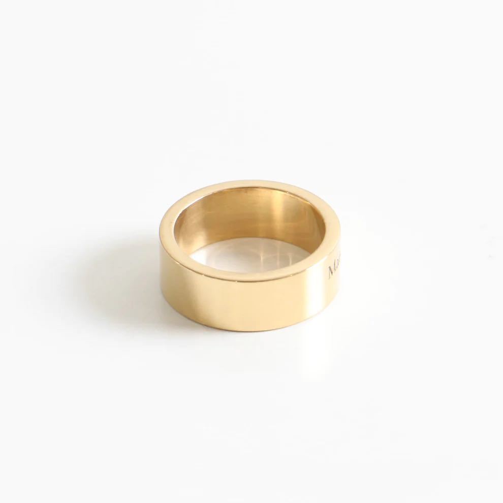  new goods mezzo n Margiela ring ring Gold S925 15 number brand Logo 