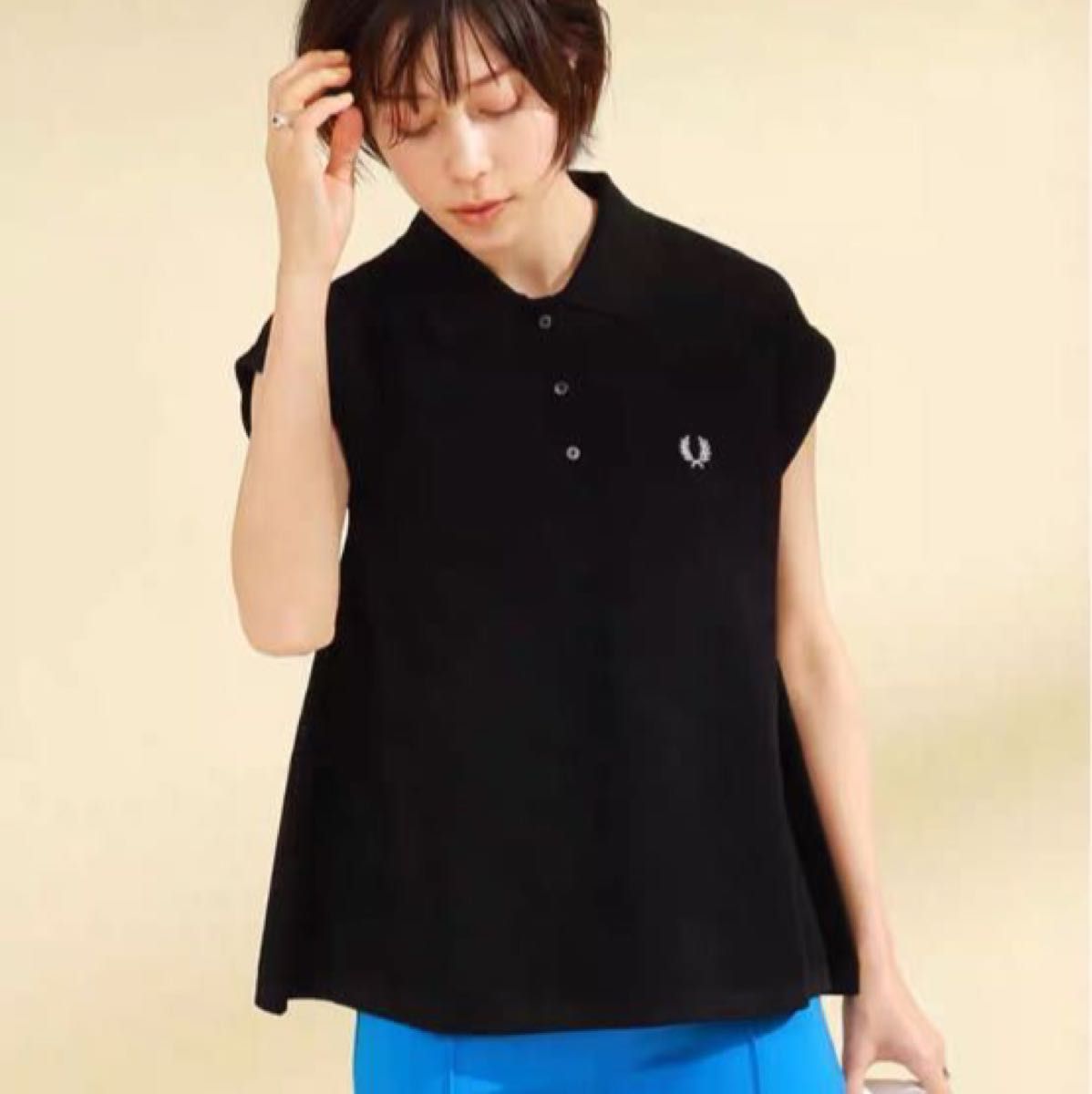 Ray BEAMS  FRED PERRY × Ray BEAMS  別注 ノースリーブ ポロシャツ