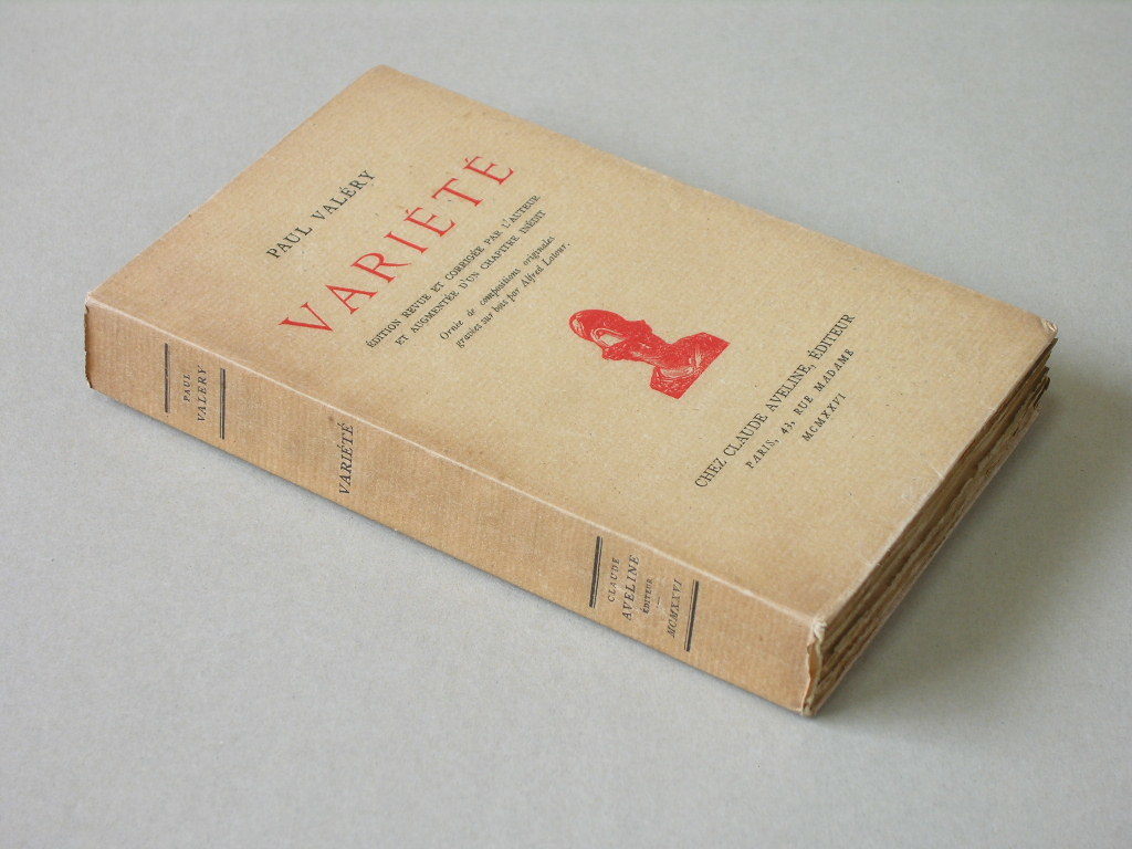 「ヴァリエテ」（1926年）●ポール・ヴァレリー 著●アルフレッド・ラトゥールの木版画による著者肖像●エディション番号付き650部の限定本_画像2