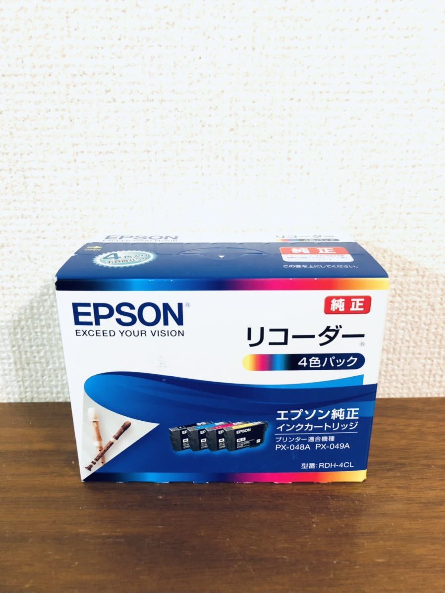 送料無料◆EPSONエプソン 純正インクカートリッジ リコーダー 4色パック RDH-4CL 期限2025.06 新品_画像1