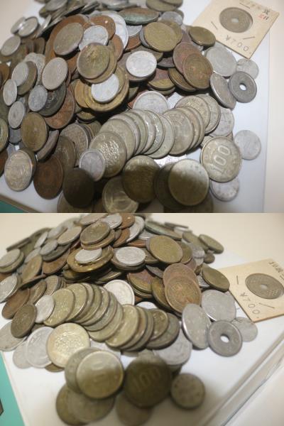 7156 古銭硬貨銀貨コイン外貨古銭額面合計5000円以上まとめて約1.1kg