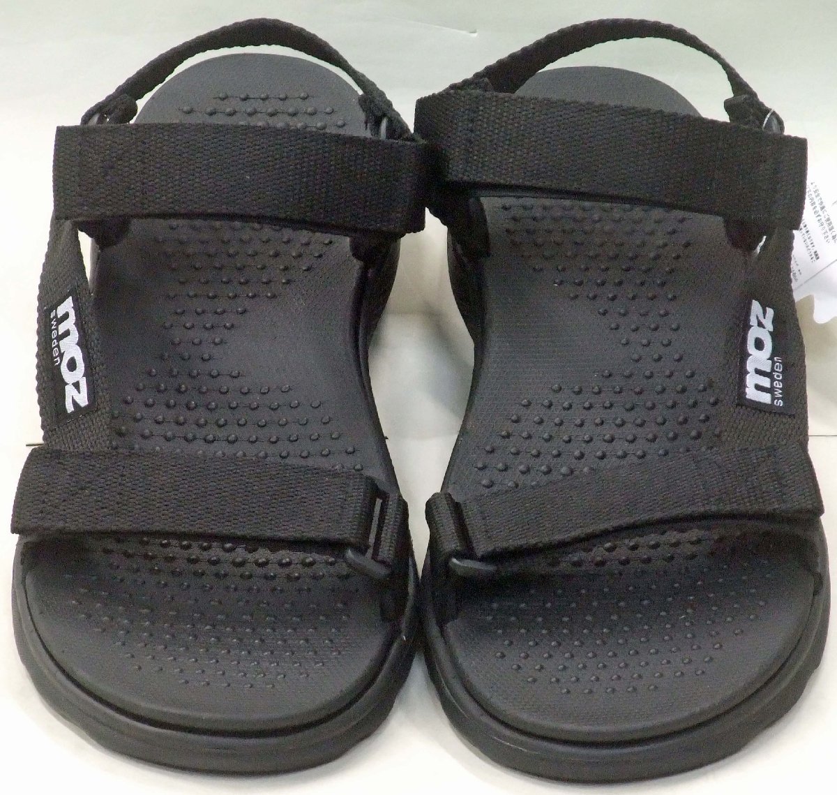 free shipping MOZmozMZ-3824 summer sandals black L 26.0~26.5cm light weight hook and loop fastener strap outdoor sport sandals 