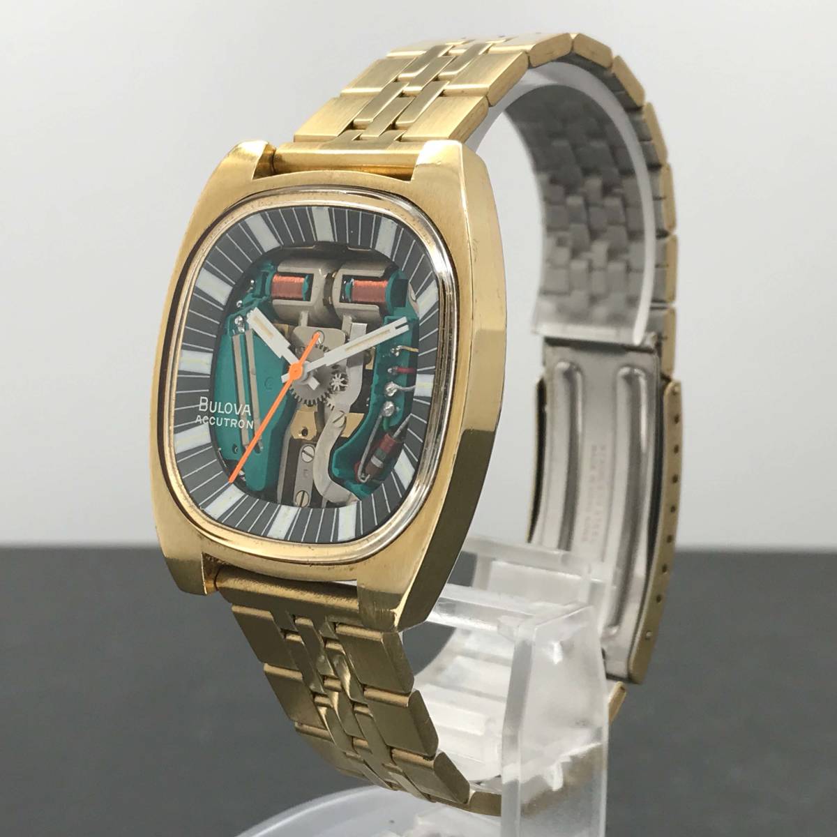 【稼働品 WORKING/動画あり】BULOVA ACCUTRON Spaceview/ブローバ アキュトロン スペースビュー/スケルトンダイヤル/音叉時計/214_画像2