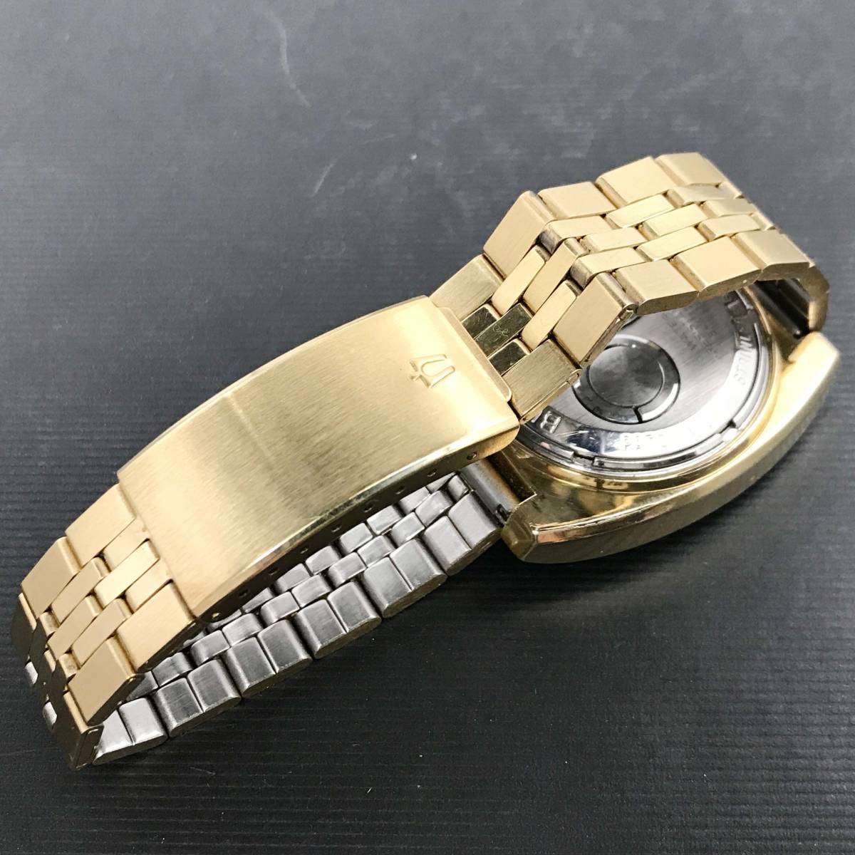 【稼働品 WORKING/動画あり】BULOVA ACCUTRON Spaceview/ブローバ アキュトロン スペースビュー/スケルトンダイヤル/音叉時計/214_画像6