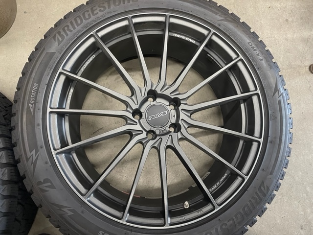 ☆BMW X3 ALPINA XD3等G01シリーズ用RAYS WALTZ FORGED A&N LR　BSスタッドレス中古4本セット！_画像4