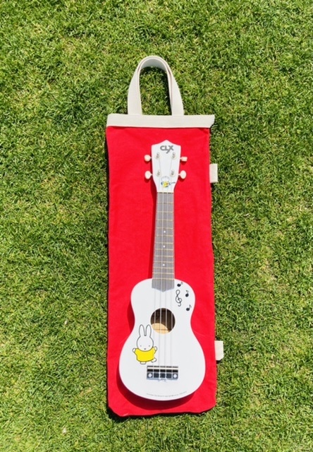  ukulele for tote bag [ red red Red] canvas hand made MORI musical instruments ukulele case soprano for 