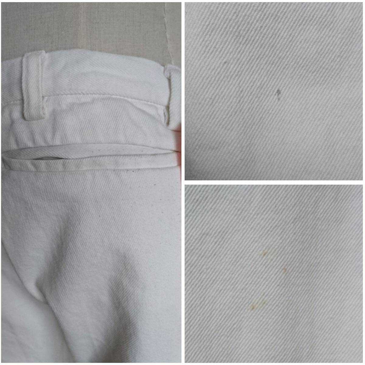 COSMIC WONDER コズミックワンダー パンツ ホワイト 白 リボン フリル フリルパンツ Pants denim デニム デニムパンツ ホワイトデニム レア_※ダメージのご確認お願いいたします。