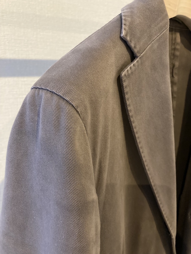 Boglioli COAT 44 ボリオリ ブラウン コットン ガーメントダイ 製品洗い染め イタリア製_画像2