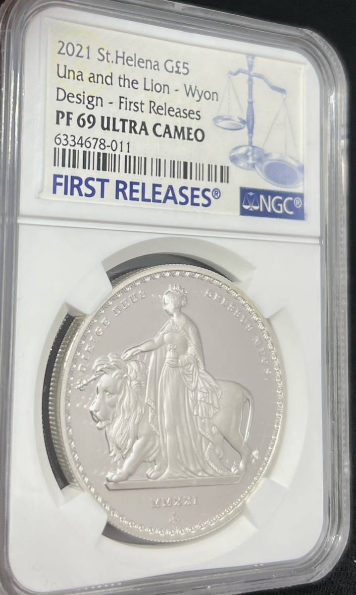 クイーンズビースト ライオン 5oz 銀貨 PF69 ULTRA CAMEO