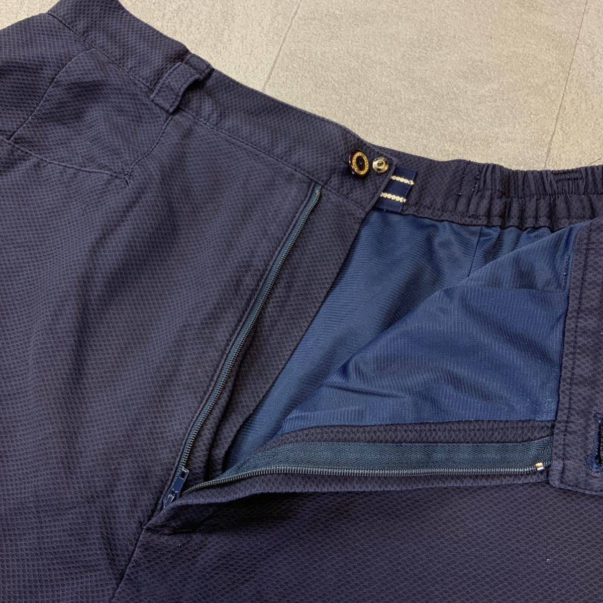 90s BURBERRY Burberry вышивка Logo шорты юбка-брюки брюки Golf брюки женский L размер темно-синий golf