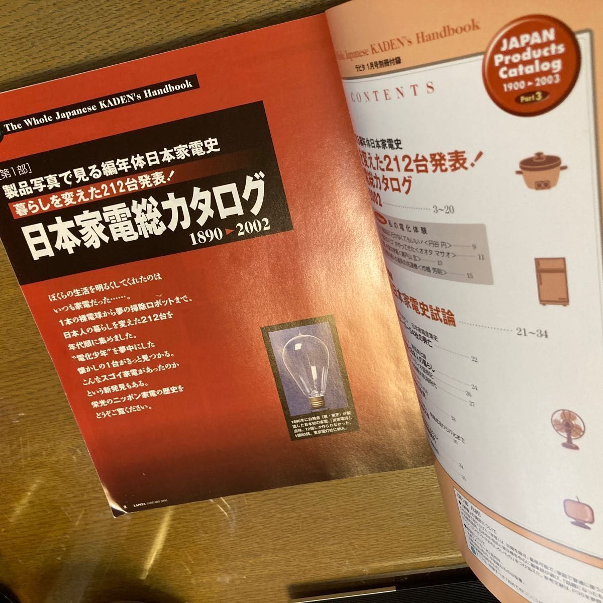 ◎ラピタ　一冊、まるごと鞄の本　別冊付録　懐かしのニッポン家電大全集