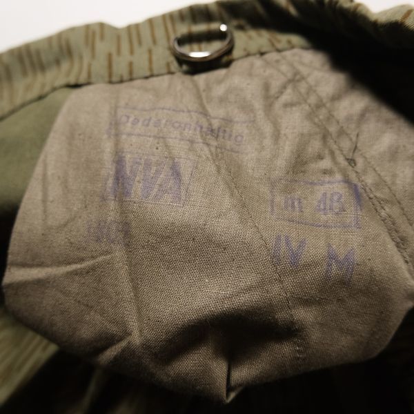 デッドストック 80's 東ドイツ軍 実物 レインドロップカモ カーゴ