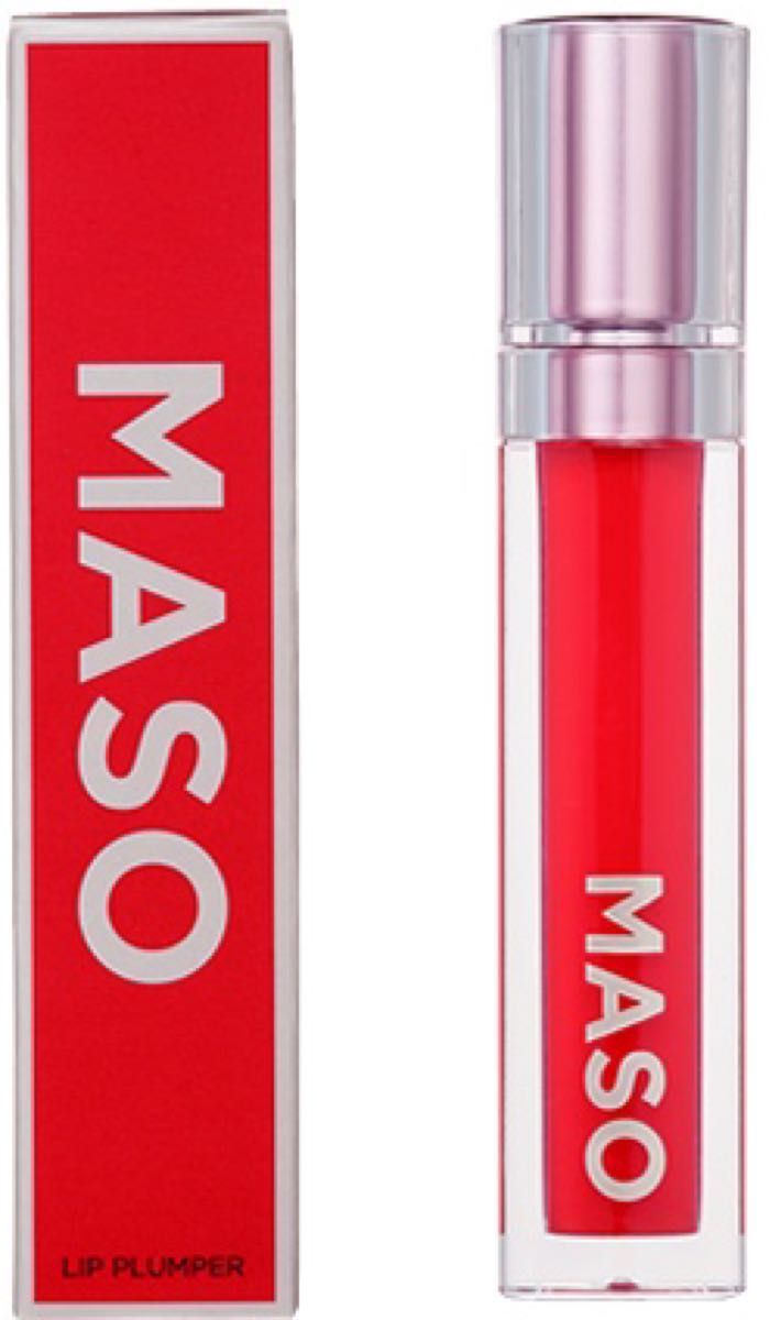 新品未開封MASOマソリップ リップグロスLIPPLUMPER リッププランパー 唇美容液 プランプリップ リップトリートメント赤
