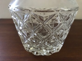 水入れ瓶とグラスセット　クリアプレスガラス　アンティーク　レア品_画像4