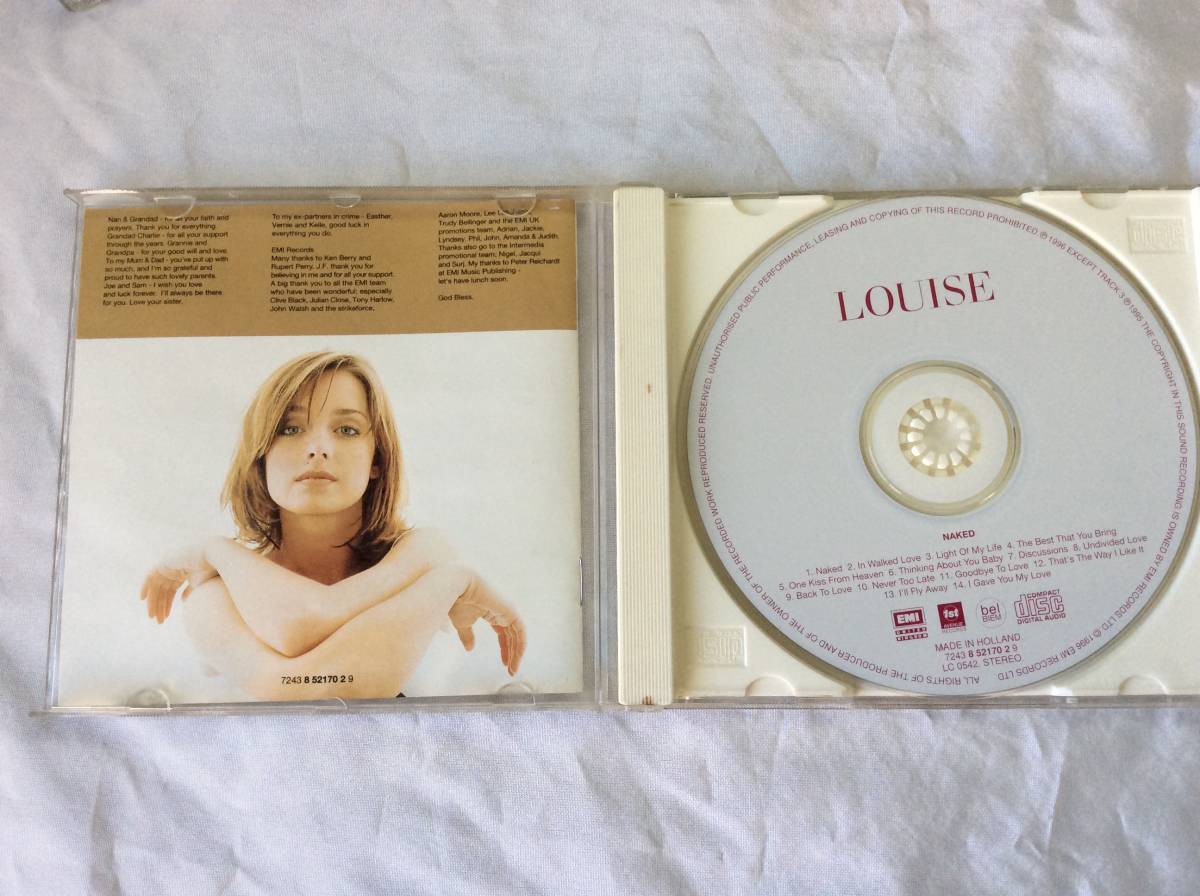 送料185円(元払)も可 輸入盤 LOUISE ルイーズ NAKED 全14曲 中古 CD_画像4