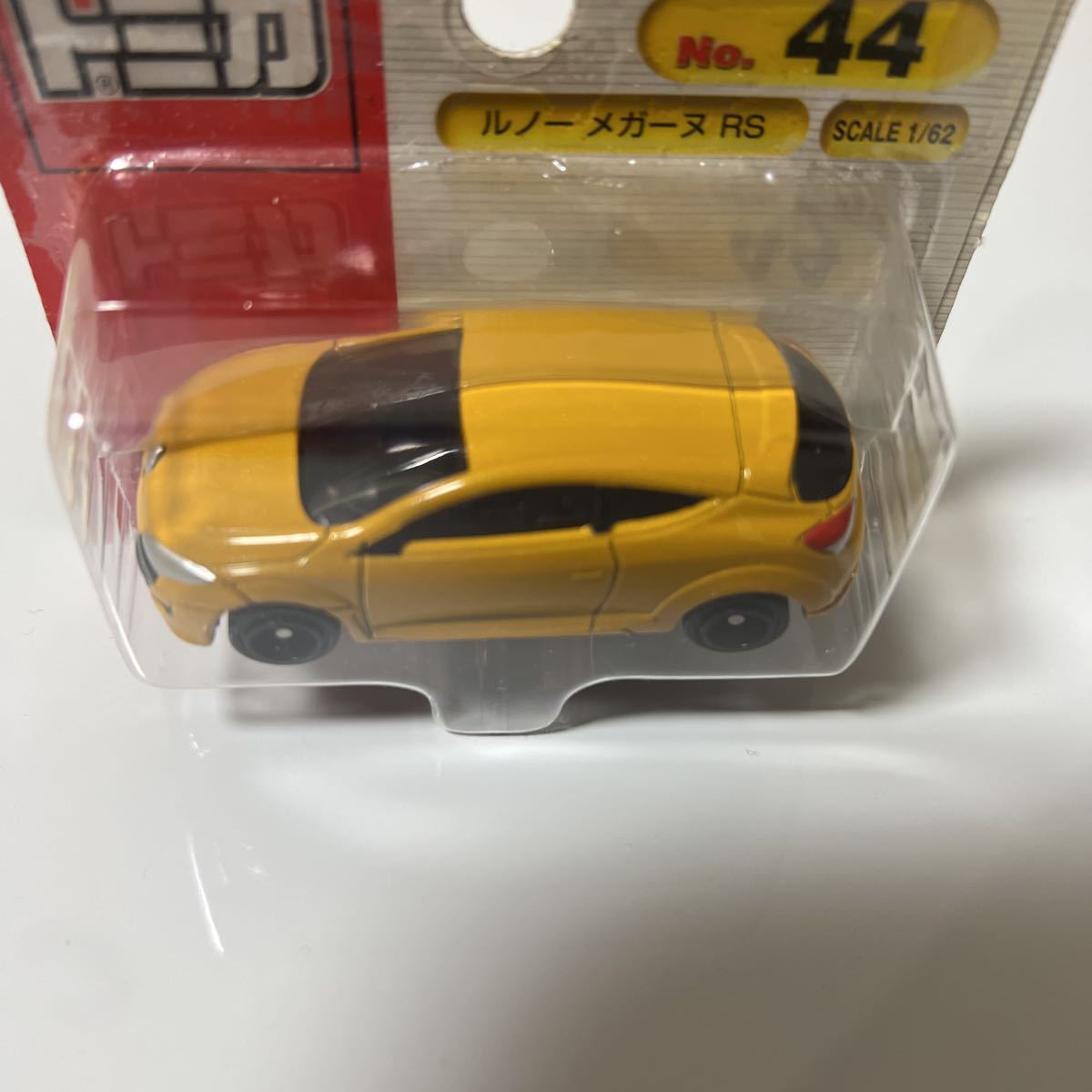 絶版トミカ No.44 ルノー メガーヌRS RENAULT Megane RS ハッチバック スポーツカー 黄色 イエロー ブリスターパッケージの画像4