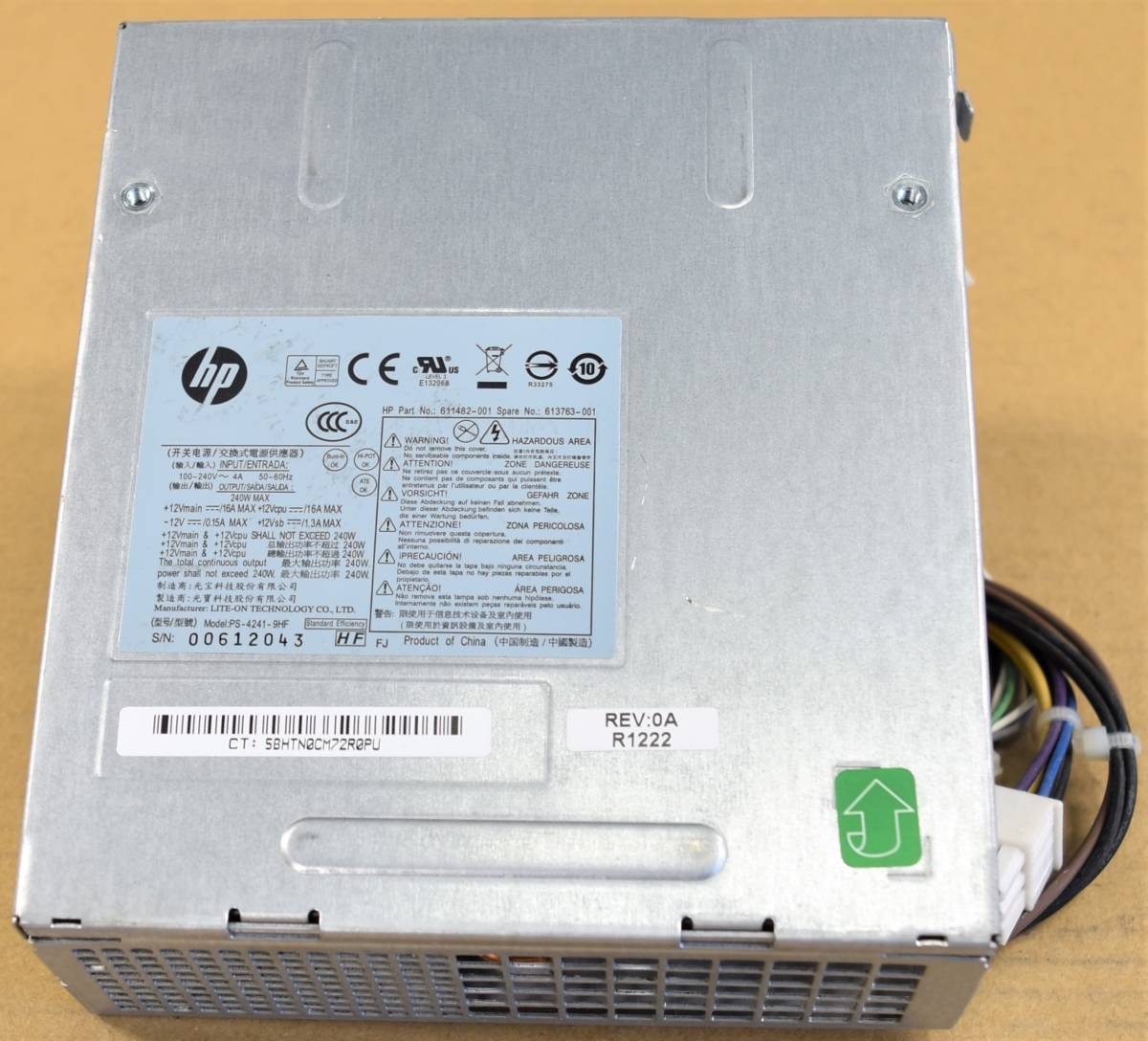  repair for exchange power supply unit HP Compaq 6300 6200 6000 8300 8200 8100 8000 SFF correspondence PS4241-9HF 240W BOX:D