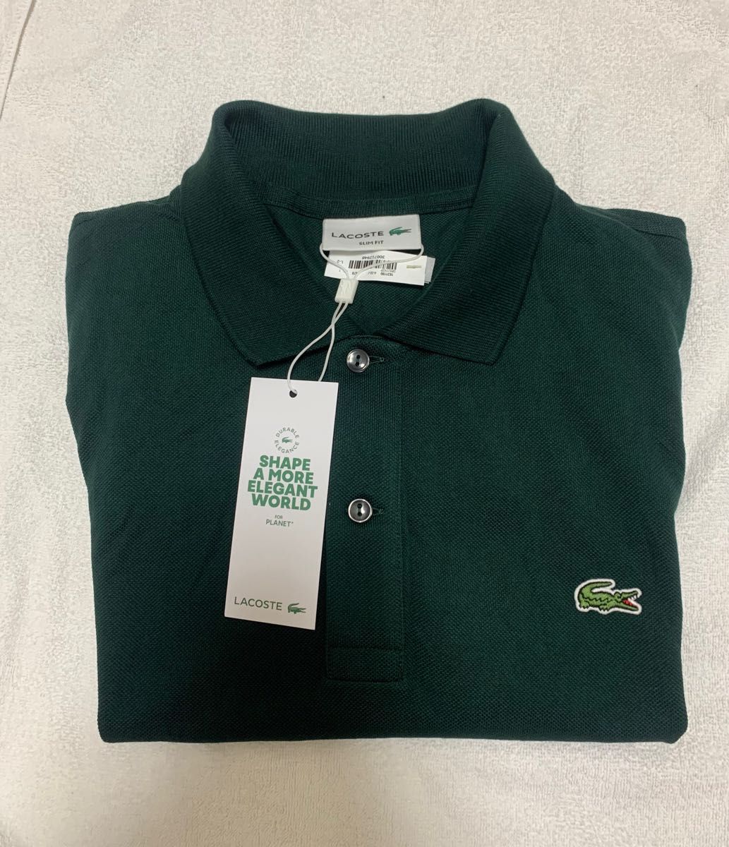 新品Lacoste ラコステ スリムフィット半袖 アメリカ S サイズ オリジナル。日本未発売 ゴルフウエアポロシャツタグアリ