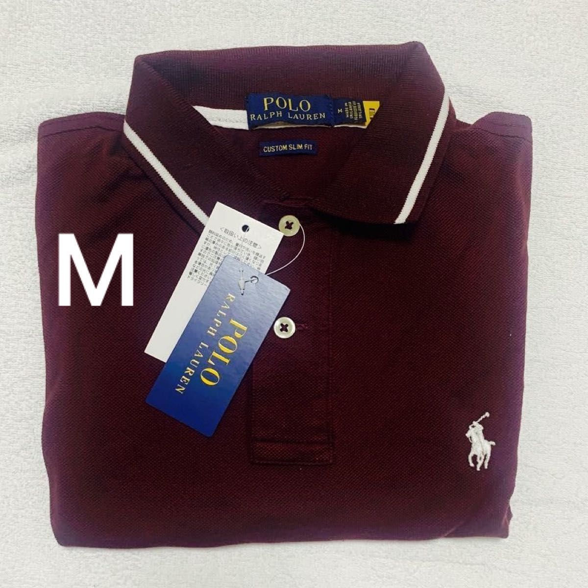 新品POLO Ralph LaurenカスタムスリムフィットM サイズポロシャツ