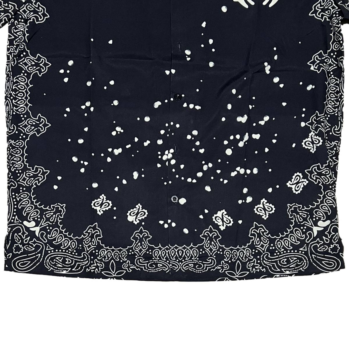 [並行輸入品] AMIRI アミリ BANDANA バンダナ柄 S/S 半袖 シャツ (ブラック) (L)_画像5