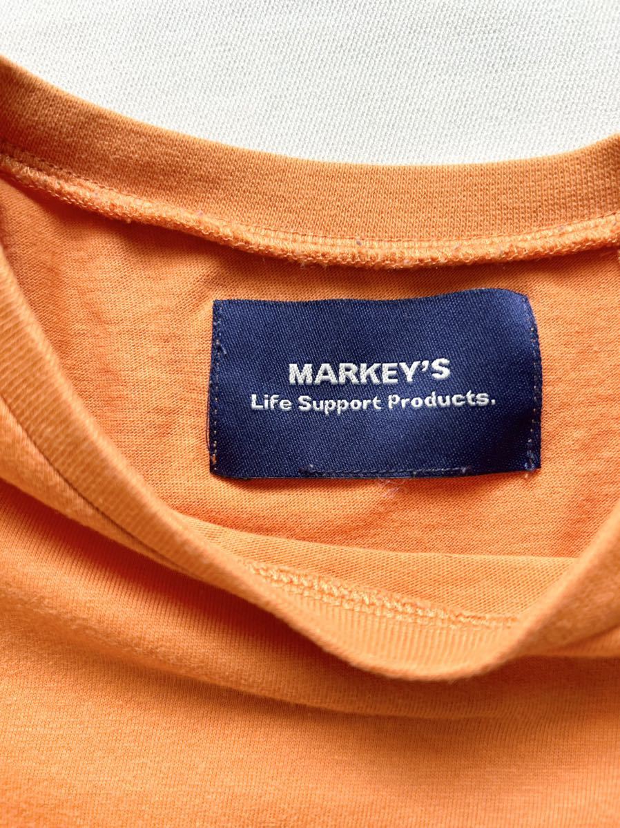 MARKEYS marquee z short sleeves T-shirt man and woman use orange 130 cotton 100%