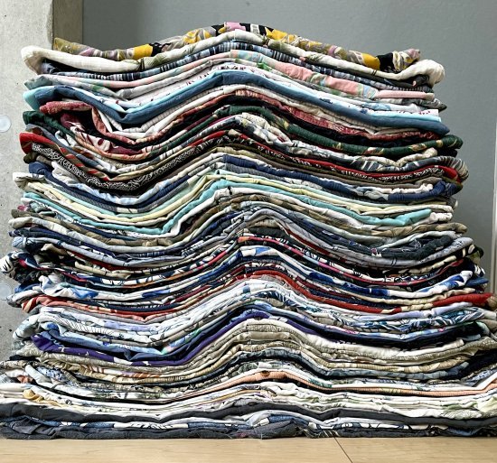 100着 半袖アロハシャツMIX Men's M~XXL US古着 開襟 ボックス 柄