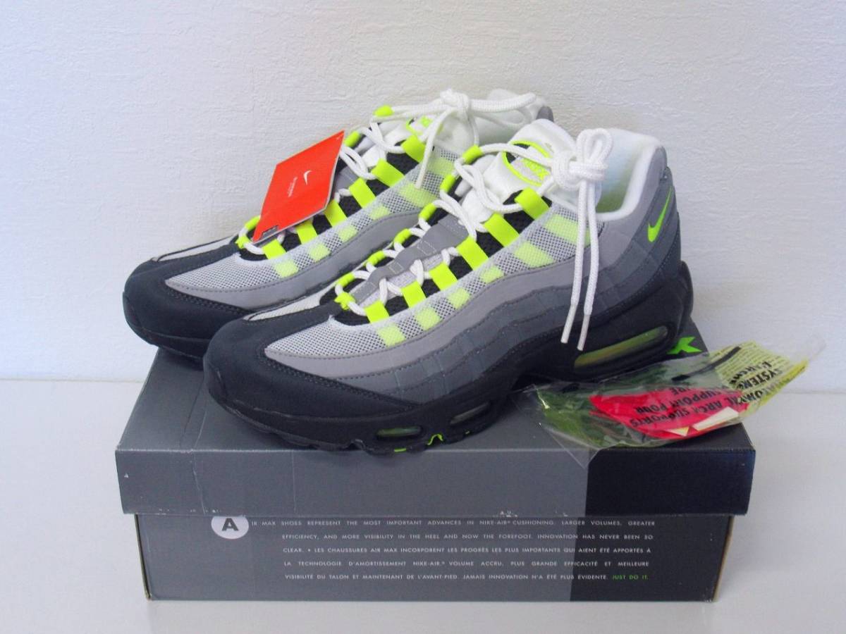 新品未使用 NIKE AIR MAX 95 OG BLACK/YELLOW US10.5 28.5cm CT1689