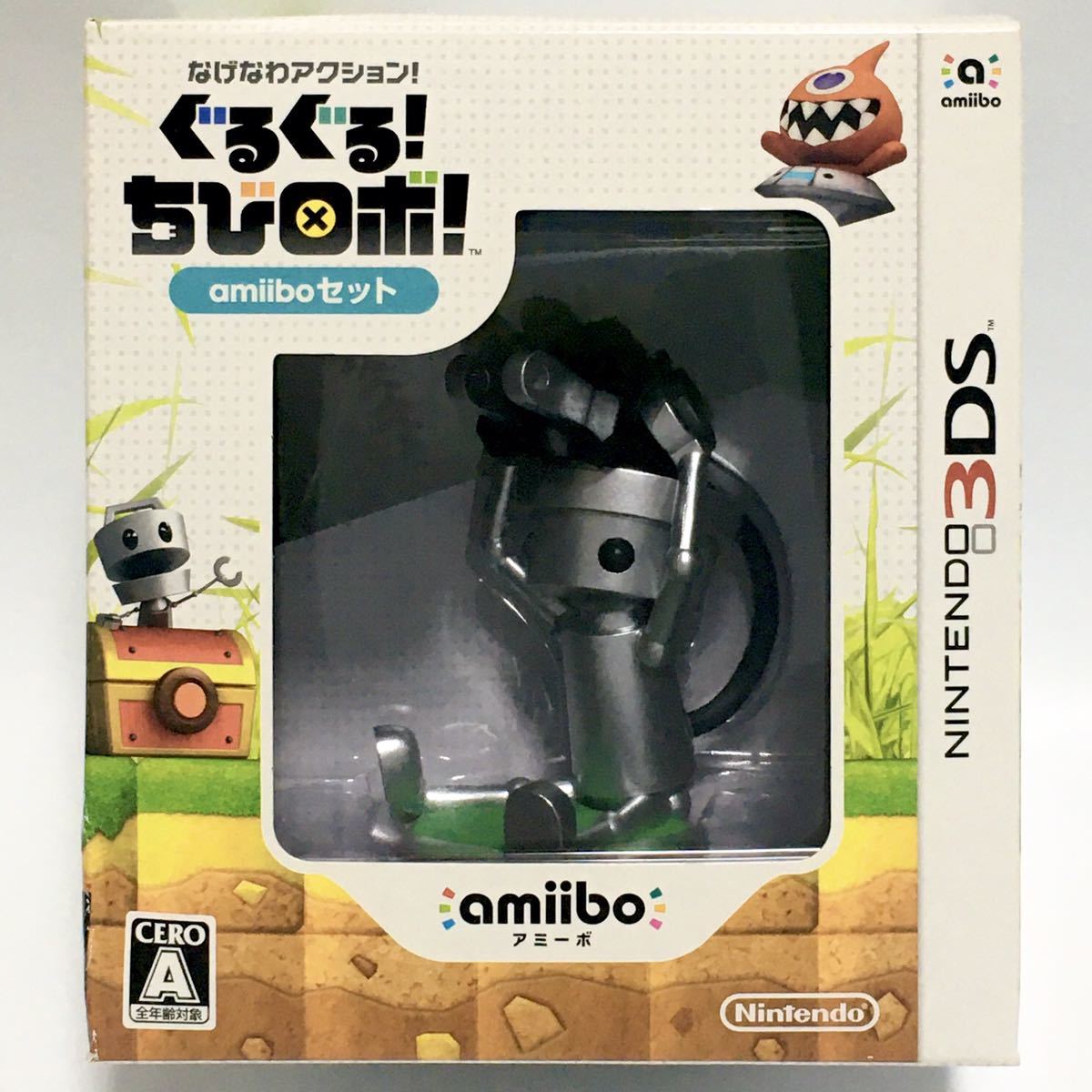 【新品】Nintendo3DS なげなわアクション!ぐるぐる!ちびロボ!amiiboセット