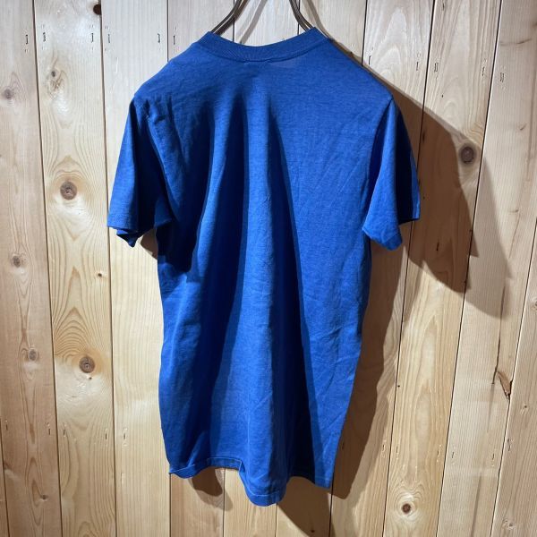 [KWT3786] 80's 90's US古着 d 半袖Tシャツ レディース ブルー M ポス_画像4