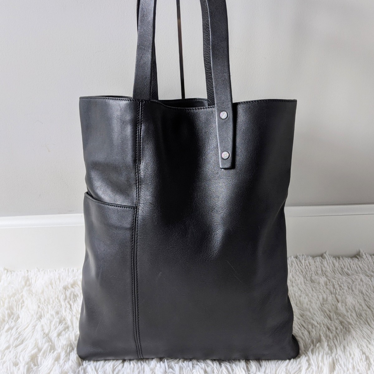 1円【超希少モデル】LOEWE ロエベ トートバッグ レザー ブラック 黒