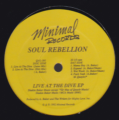 ⑬12) SOUL REBELLION / LIVE AT THE DIVE EP_画像1