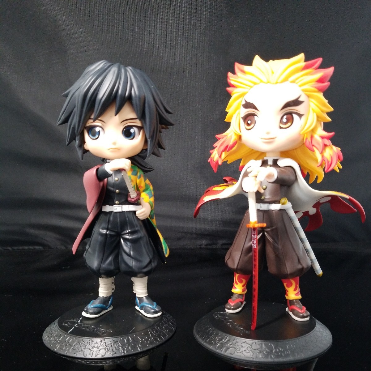 BANDAI SPIRITS Q posket 鬼滅の刃 冨岡義勇 &煉獄杏寿郎 画像が全てです。御入札前には必ず自己紹介と商品説明をお読み下さいませ中古品_台座に不備有ります