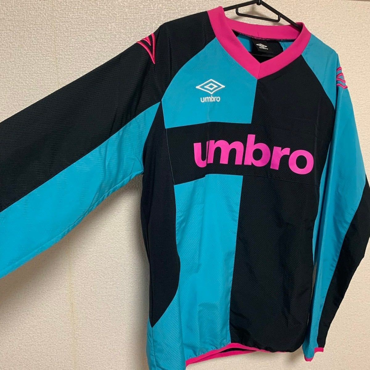 ★【人気】UMBRO ピステ　アンブロ　サッカー　フットサル　トレーニングウェア　スポーツウェア　ウインドブレーカー　ターコイズブルー_画像2