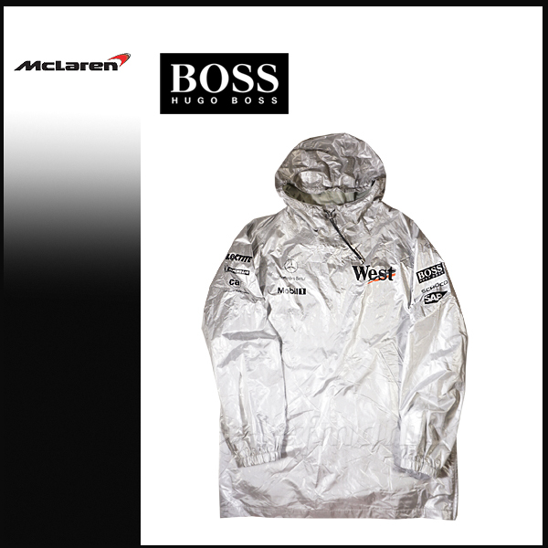 【非売品】マクラーレン・メルセデス F1 支給品 West アノラックパーカー HUGO BOSS ★ライコネン ポンチョ レインコート 日本GP 2003_画像1