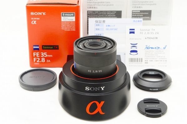 ☆極上美品☆ Sony ソニーZeiss Sonnar T* FE 35mm F2.8 ZA SEL35F28Z