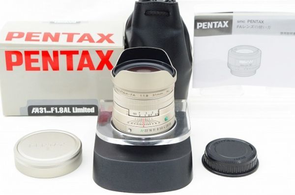 ☆極上美品☆ PENTAX ペンタックス FA 31mm F1.8 AL Limited シルバーカラー 元箱 付属品 ♯23072004_画像1