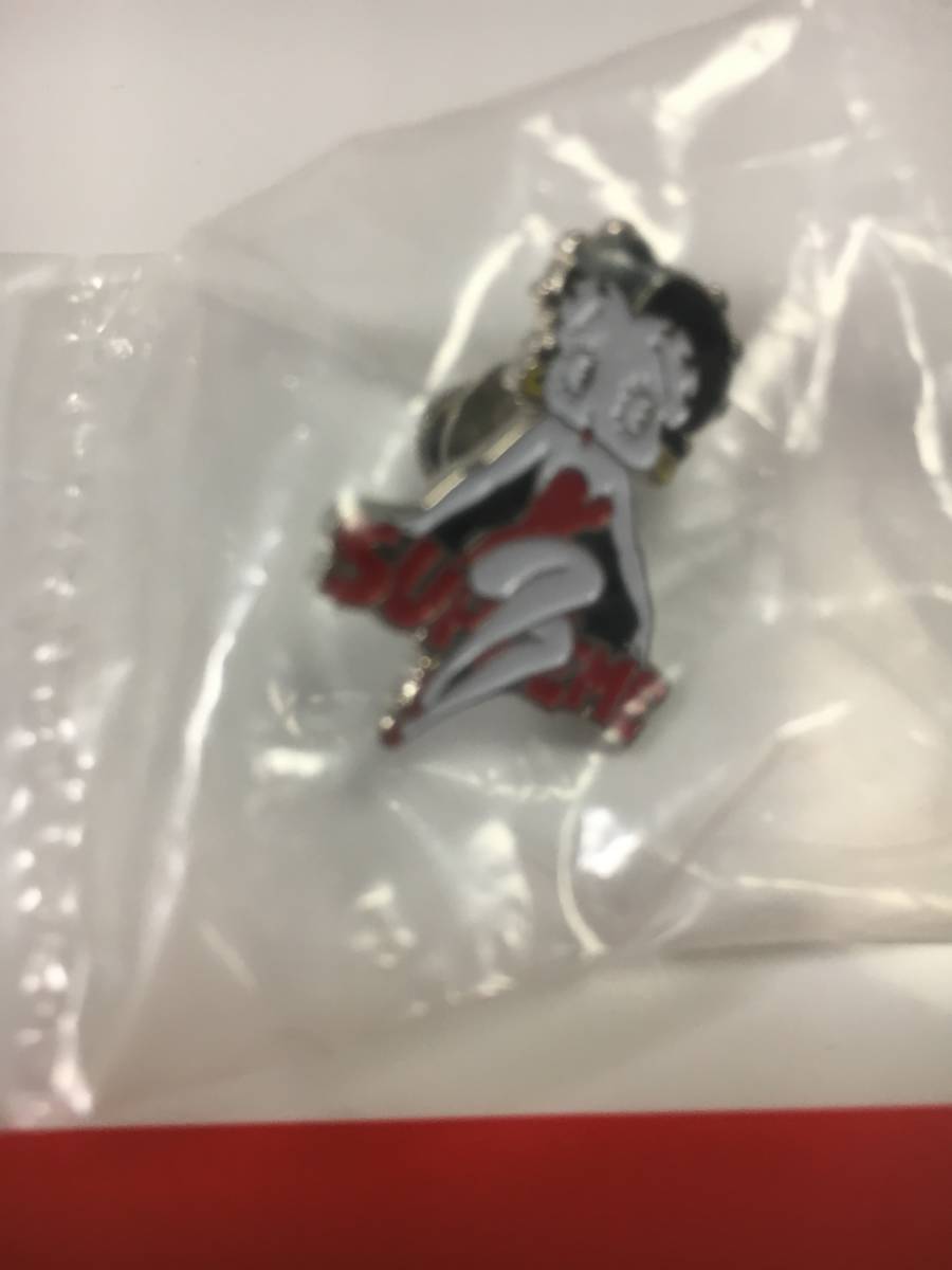 supreme Betty Boop Pin ベティー ピンズ ピンバッジ box north cap tee ピン 国内正規品 未使用 未開封 ベテイ ピン_画像2