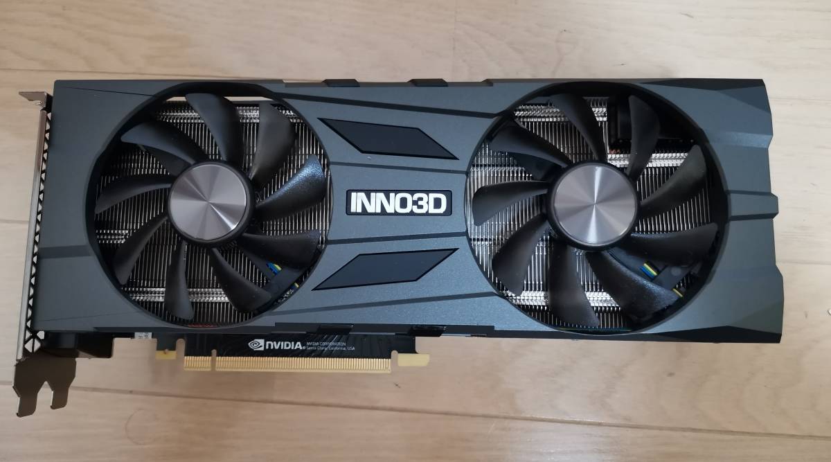 INNO3D GEFORCE RTX 2080 SUPER TWIN X2 OC 動作確認済み、低負荷運用