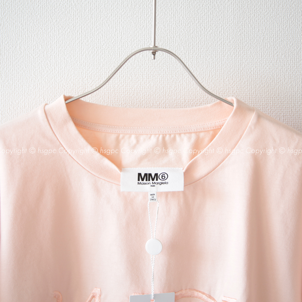 【定価3.4万】新品 MM6 メゾン マルジェラ 刺繍 ナンバー ロゴ オーバーサイズ Tシャツ カットソー トップス カレンダーMaison Margiela