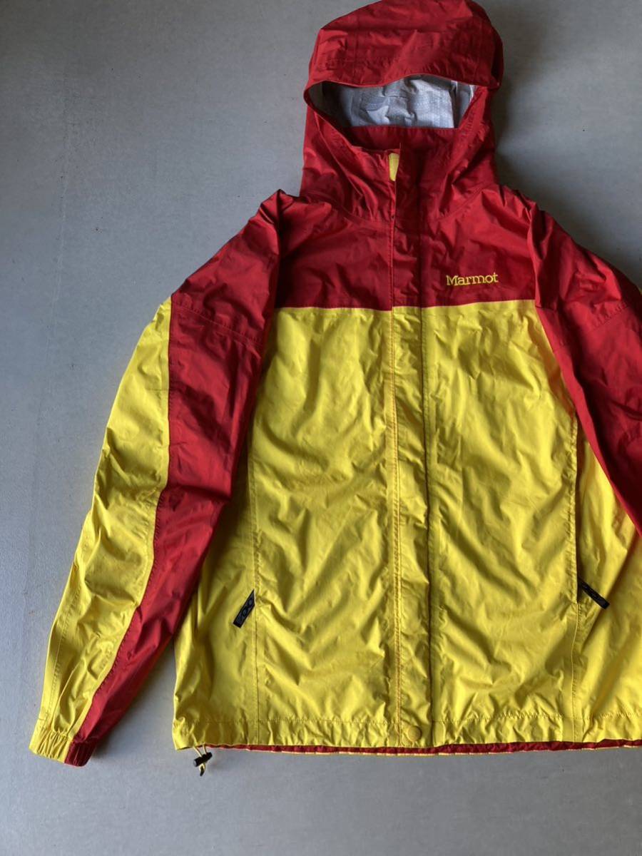 marmot Marmot nylon jacket mountain parka Marmot color yellow red M