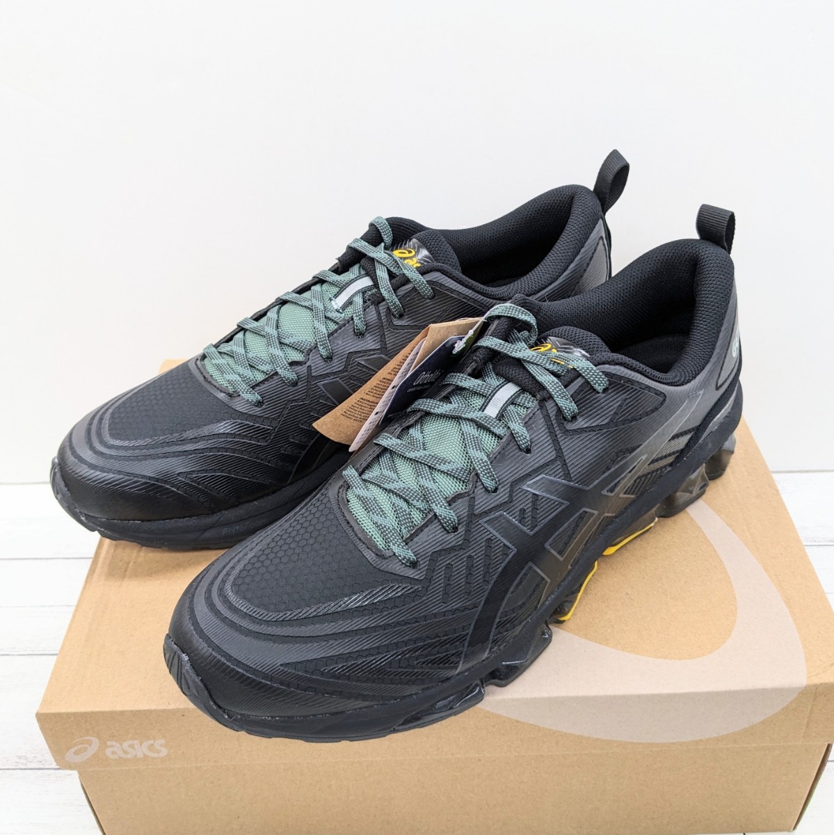 未使用品 ASICS アシックス GEL QUANTUM 360 VII ゲル クォンタム 360 7 スニーカー BLACK/IVY ブラック 1201A779-001の画像1