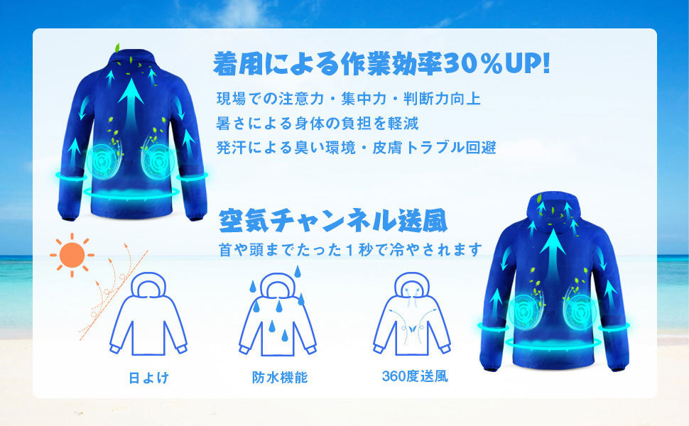 2XL　XXL　サイズ　空調服　空調作業服 ファン付きフ 空調ウェア　新品　未使用品　ワークマン　ファン付き作業服 _画像9